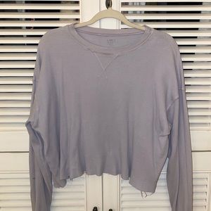 Brandy Melville Long Sleeve Waffle Top